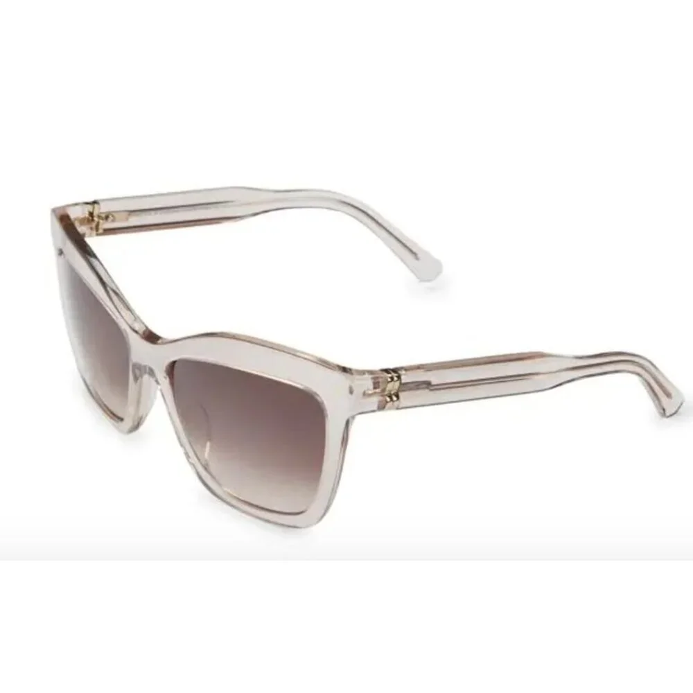 Bally 56MM Butterfly Sunglasses beige